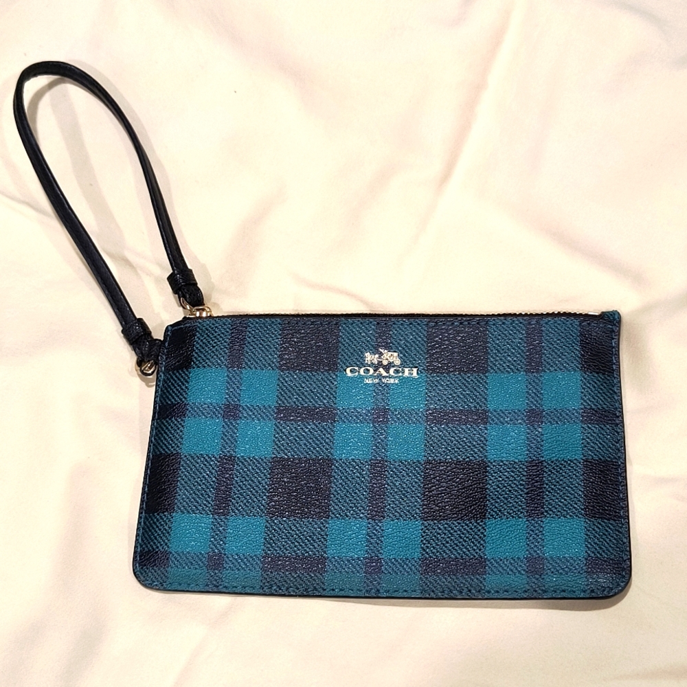 Coach wristlet as pictured, 7"x 4", EUC